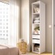 Colonna Guardaroba Suit Bianco e Naturale 45 cm