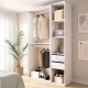 Vestidor Abierto Suit Blanco Reversible 120x204 cm - fanmuebles