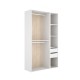 Dressing Ouvert Suit Blanc Naturel Réversible - fanmuebles