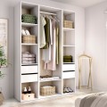 Offener Kleiderschrank  - Suit - Weiß - Natur 137,5 x 204,5 x 45 cm