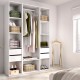 Vestidor Abierto Suit Blanco y Natural - fanmuebles