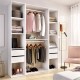 Offener Kleiderschrank Suit weiß natur 158 cm - fanmuebles