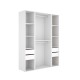 Cabina armadio aperta Suit bianco naturale 158 cm - fanmuebles