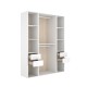 Offener Kleiderschrank Suit weiß natur 158 cm - fanmuebles