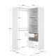 Offener Eckkleiderschrank Suit Naturweiß 100x88cm - fanmuebles