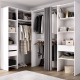 Composizione Cabina Armadio Angolare adattabile Suit Bianco