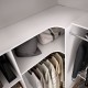 Composizione Cabina Armadio Angolare adattabile Suit Bianco