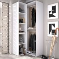 Dressing d'angle Suit - Blanc - Naturel 84,5 x 205 x 84,5 cm