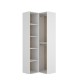Cabina armadio angolare Suit Bianco Naturale 84,5 x 205 x 84,5 cm