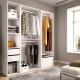 Cabina Armadio Aperta Suit Bianco 180 cm 3 Colonne Reversibile - fanmuebles