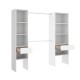 Dressing adaptable Suit Blanc 140-200 x 185 cm