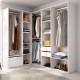 Cabina armadio angolare XXL Suit bianco naturale scarpiera - fanmuebles