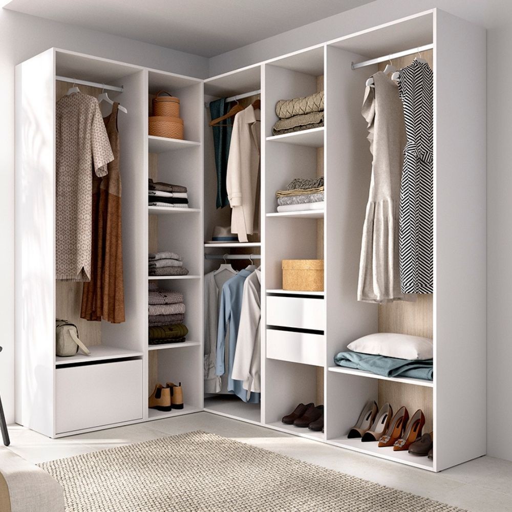 Vestidor Rincón Suit XXL Blanco Natural Zapatero - fanmuebles