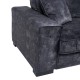 Sofá 3 Lugares Moderno Cinza Escuro - antimanchas - 230x97x93cm