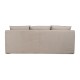 Canapé 3 Places Grand Beige Tissu - fanmuebles