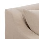 Sofá Chaise Longue Beige Tela Lino y Algodón