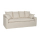 SOFÁ 4 PLAZAS CREMA TEJIDO SALÓN 220 X 100 X 91 CM