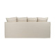SOFÁ 4 PLAZAS CREMA TEJIDO SALÓN 220 X 100 X 91 CM