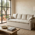 SOFÁ 4 PLAZAS NATURAL TEJIDO SALÓN 220 X 100 X 91 CM