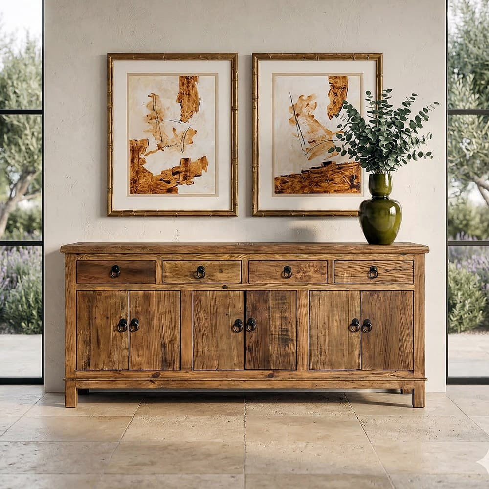 APARADOR MADERA RECICLADA SALÓN 190 X 50 X 80 CM