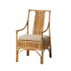 Sillón Ratán Natural y Cojín 54x96x65 cm - fanmuebles