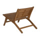 Fauteuil Détente Teck et Maille Naturel - fanmuebles