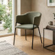 SILLA VERDE TEJIDO-METAL 54 X 60 X 78 CM