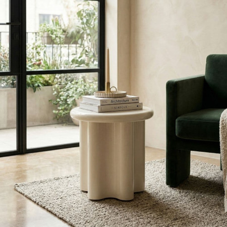 Mesa Auxiliar Crema 50 x 50 x 50 cm