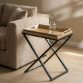 Mesita Industrial Natural 55 x 61.5 x 40 cm
