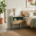 Mesita Verde - Natural 50 x 50 x 35 cm