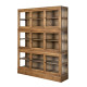 VITRINA MADERA RECICLADA SALÓN 155 X 40 X 201,50 CM