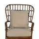 Poltrona Pavão Rattan Natural 82x108x78 cm - fanmuebles