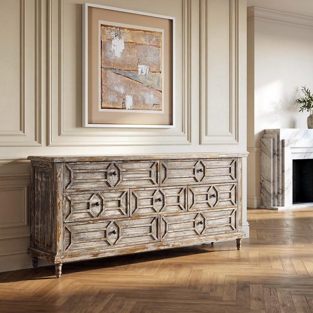 APARADOR MADERA RECICLADA SALÓN 180 X 45 X 80 CM