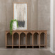 Consola Entrada Madeira Pinho Reciclada 210cm Natural fanmuebles