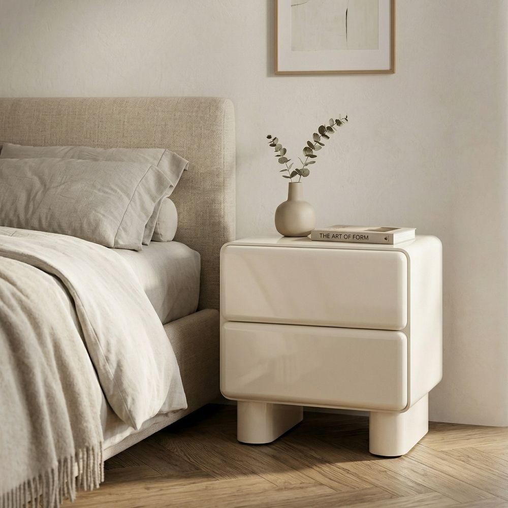 Mesita Crema 56.5 x 56.5 x 42.5 cm