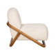 Sessel Teakholz und Naturstoff 75 cm - fanmuebles