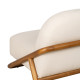 Sessel Teakholz und Naturstoff 75 cm - fanmuebles