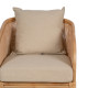 Sillón Ratán Natural y Cojines 12cm 68x76x68 - fanmuebles
