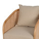 Poltrona Rattan Naturale e Cuscini 12 cm 68x76 cm - fanmuebles
