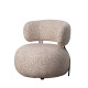 SILLÓN BEIGE TEJIDO-METAL SALÓN 73 X 76 X 75 CM