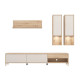 Parete Attrezzata Modulare Bergen Rovere Cashmere - fanmuebles