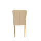 SILLA MOD. SALMA TELA C/ BEIG CLARO / PATA MADERA (NUEVA)
