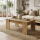 Mesa de centro elevatória Petra carvalho Artisan | fanmuebles