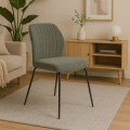 Silla de comedor tapizada Nolan Musgo 47 x 89 x 61 cm