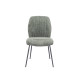 Silla Comedor Nolan Musgo Patas Negras - fanmuebles