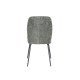 Silla Comedor Nolan Musgo Patas Negras - fanmuebles