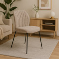 Silla de Comedor Nolan - Colección Nolan - Piedra y Negro - 47 x 89 x 65 cm