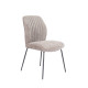 Silla Comedor Nolan Piedra Patas Negras - fanmuebles