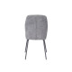 Silla Comedor Nolan Grafito Patas Negras - fanmuebles