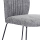 Silla Comedor Nolan Grafito Patas Negras - fanmuebles